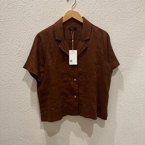 Quince Chestnut Short Sleeve Shirt